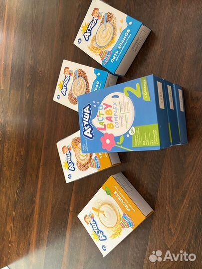 Агуша молочная смесь и каши