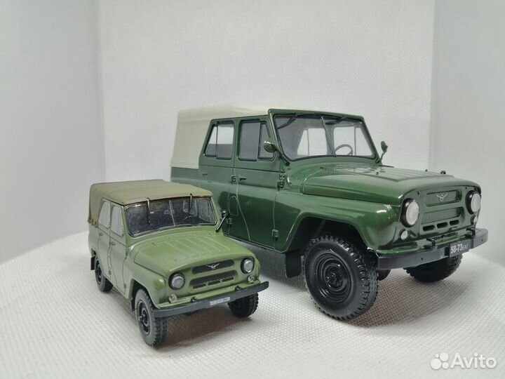 Модель уаз-469Б в масштабе 1:24