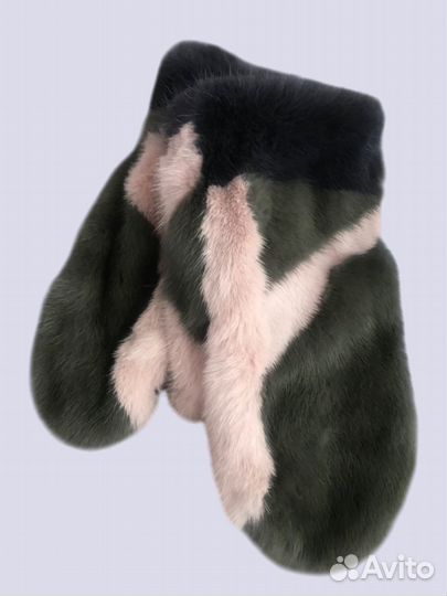 Варежки норковые renar