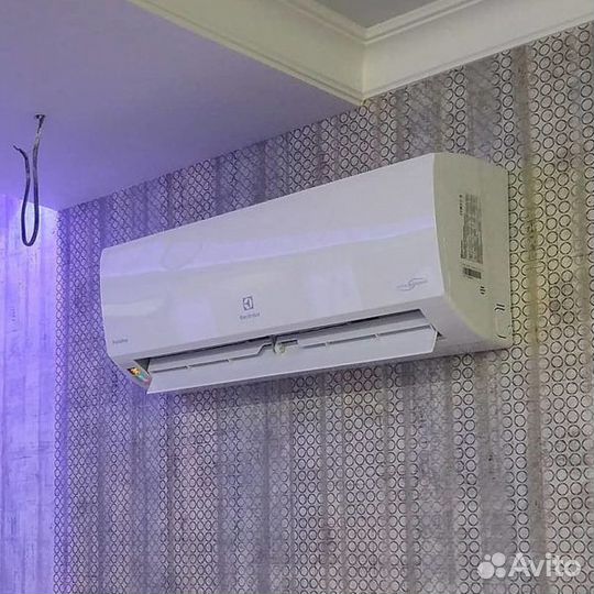 Кондиционер (сплит-система) с установкой. Гарантия