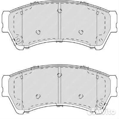 Колодки тормозные дисковые Ferodo FDB4062