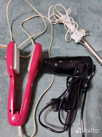 Фен, 2 плойки