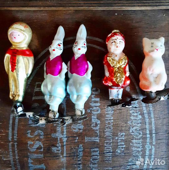 Ёлочные игрушки на прищепке