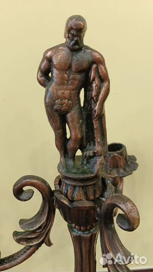 Подсвечник медный