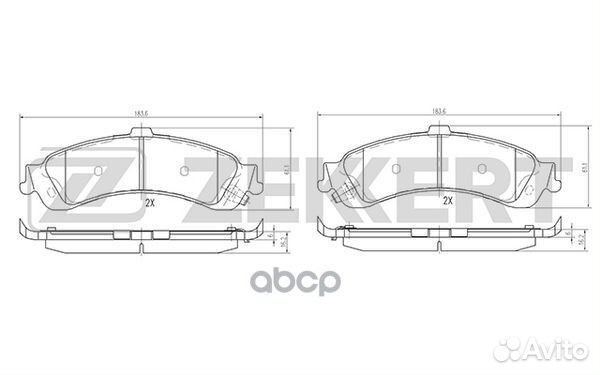 Колодки торм. диск. задн. Chevrolet Tahoe (GMT