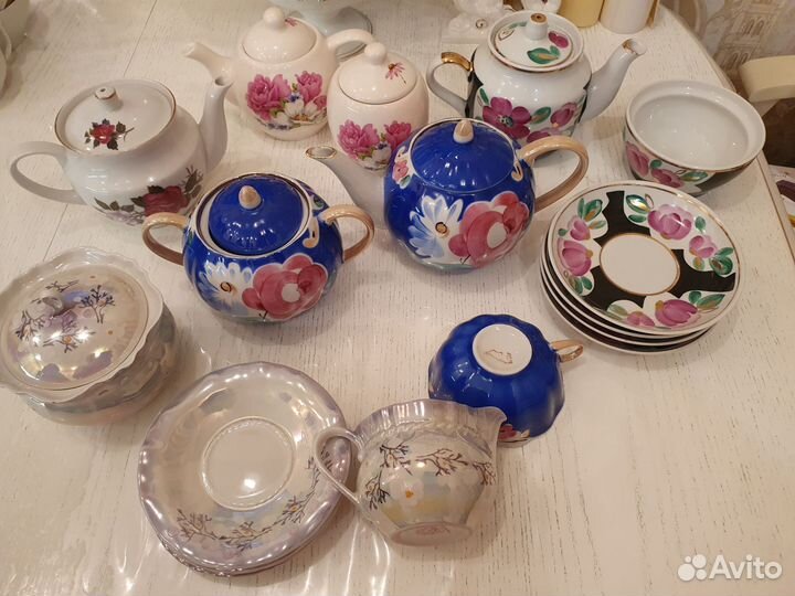 Сервиз чайный Агашки Дулево,Вербилки,Коростельский