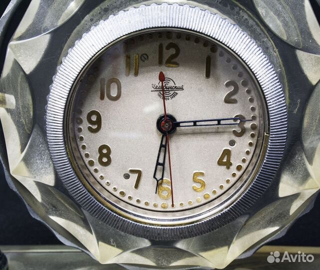 Часы настольные танковые, механические, на ходу, Ч