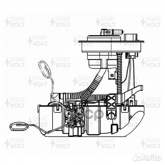 Бензонасос в сборе KIA cerato 04- 1.6I/2.0I SFM