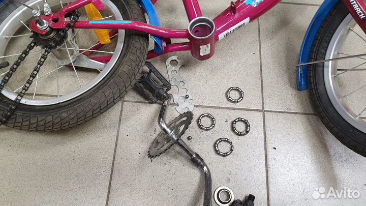 Ремонт детских велосипедов,ремонт самоката