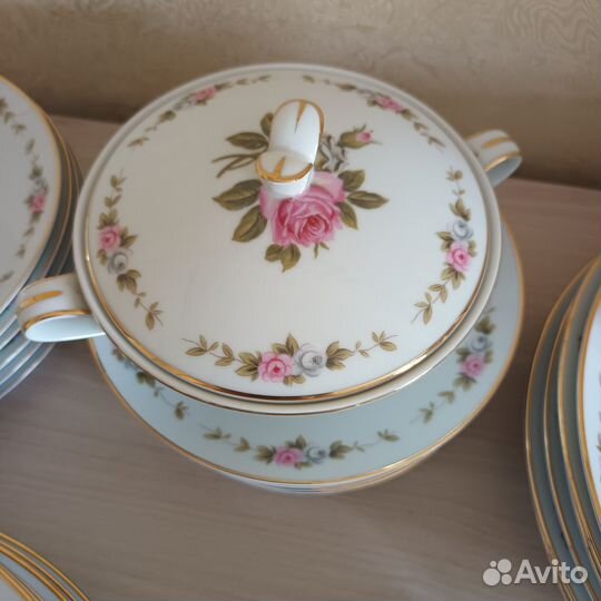 Столовый сервиз rose noritaki винтаж Япония