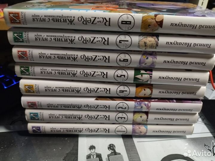 Re:zero ранобэ, том 1-8