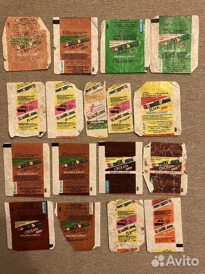 Вкладыши от жвачек/обертка