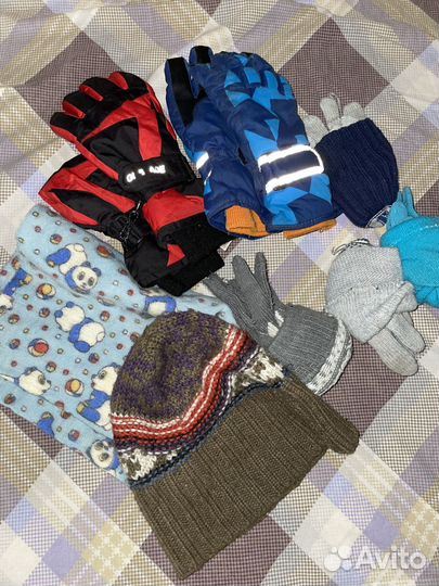 Детские перчатки, шарф, шапка пакетом