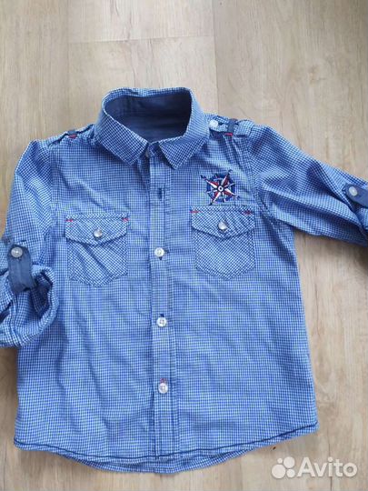 Рубашка и джинсы на мальчика