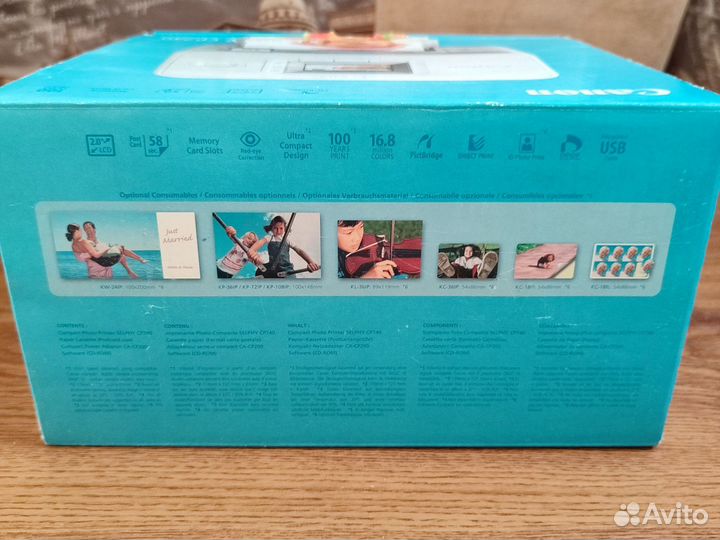 Компактный принтер canon selphy cp740