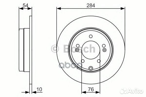 0 986 479 A45 диск тормозной задний Hyundai So