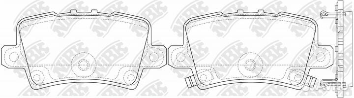 Колодки тормозные honda civic viii Hatchback 06- з