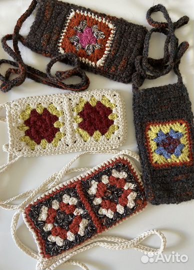 Сумка через плечо маленькая (стиль бохо)