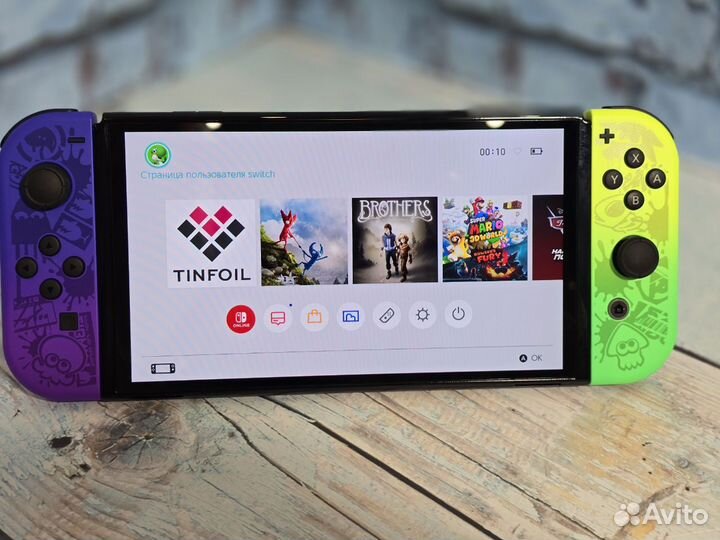 Nintendo Switch Oled Splaton прошитая, новая