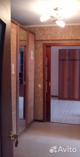 Шкаф лазурит с ротангом, 3- х дверный