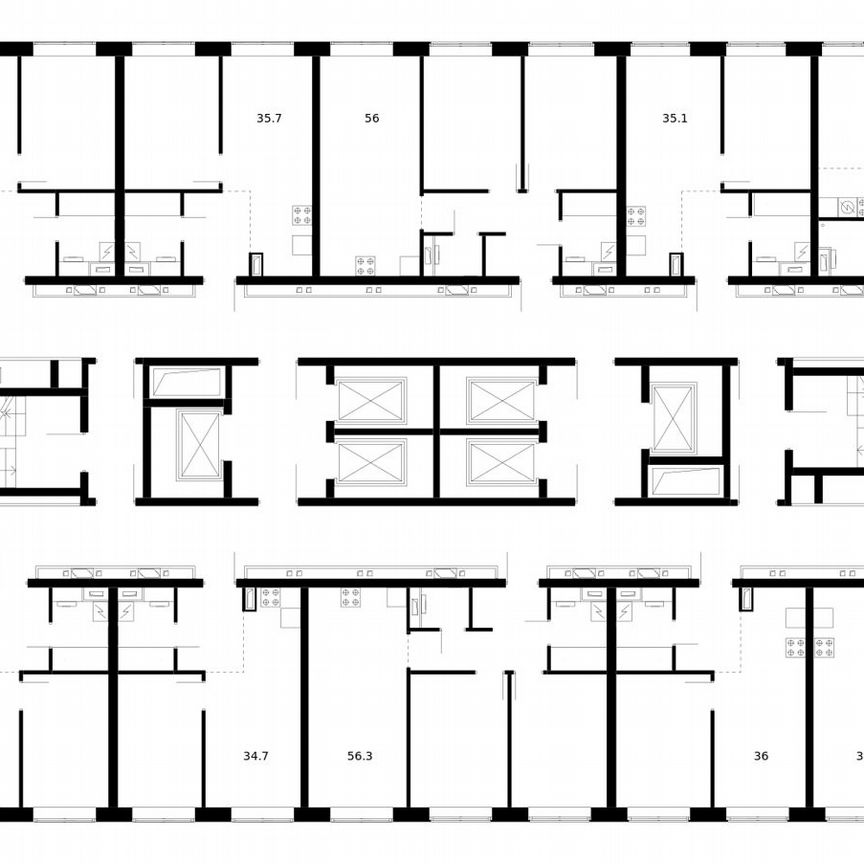 3-к. квартира, 76,4 м², 38/62 эт.