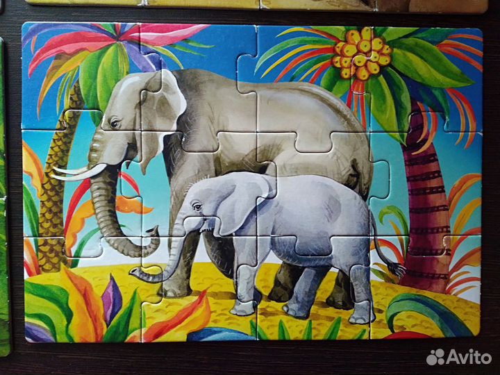 Набор пазлов (4,6,8 12 элементов)