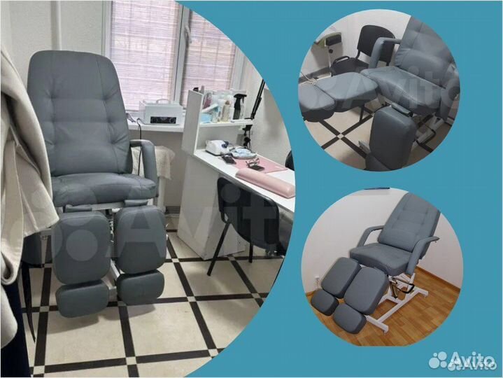 Педикюрное кресло на гидравлике + набор чехлов