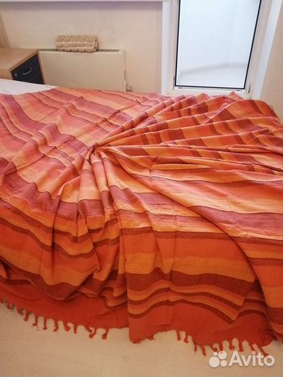 Покрывало плед на кровать, кресло, новое хлопок