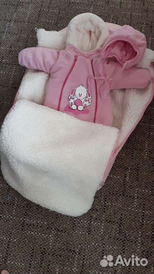 Конверт на выписку для девочки зима