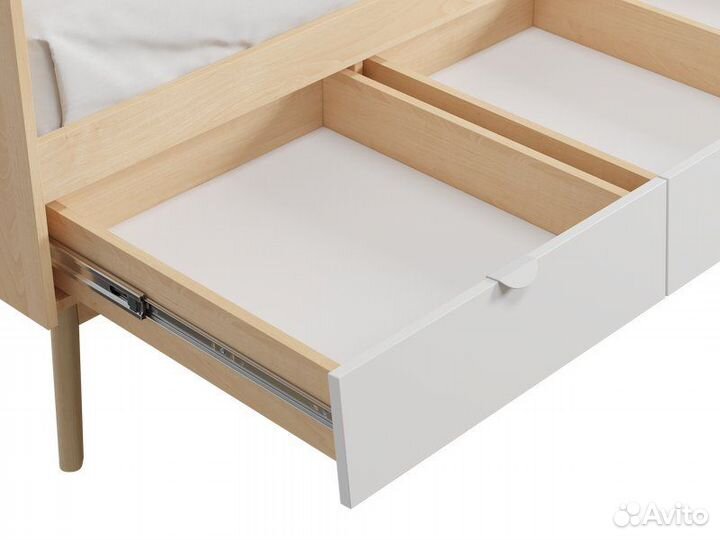 Детская кровать Лесли-3 Plywood White