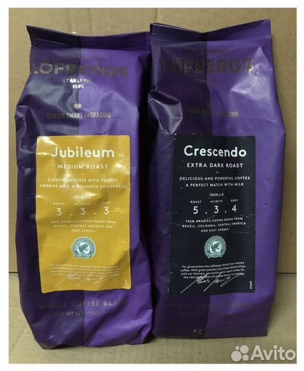 Кофе в зернах Lofbergs, 400гр / Швеция