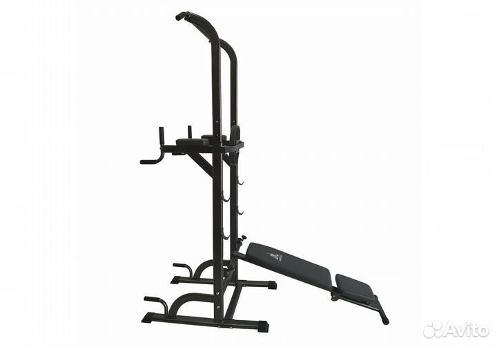 Тренажер со скамьей DFC power tower G004