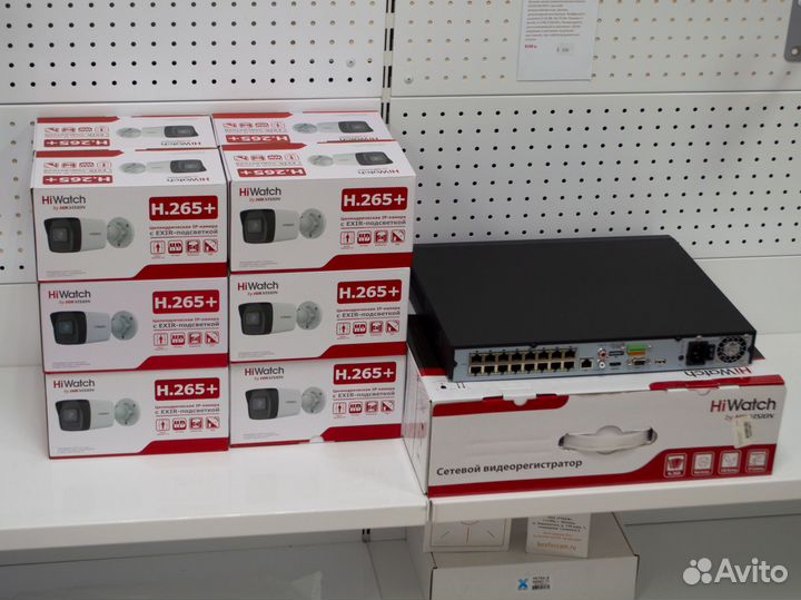 Наружные ip камеры HiWatch 4Mpx и регистратор