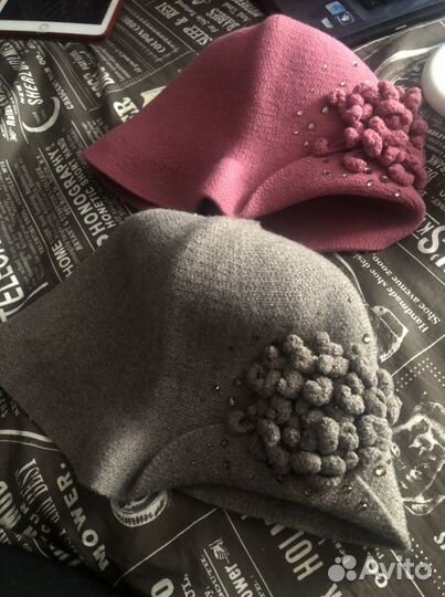 Женские шляпы зимние 56-60 новые,набор