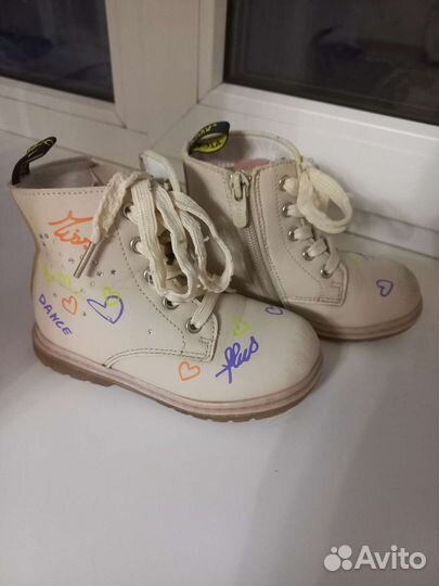 Ботинки демисезонные для девочки 25 размер