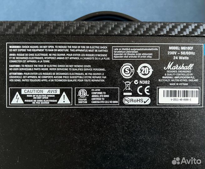 Комбоусилитель Marshall MG10CF