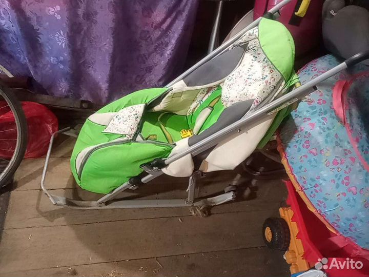 Коляска санки