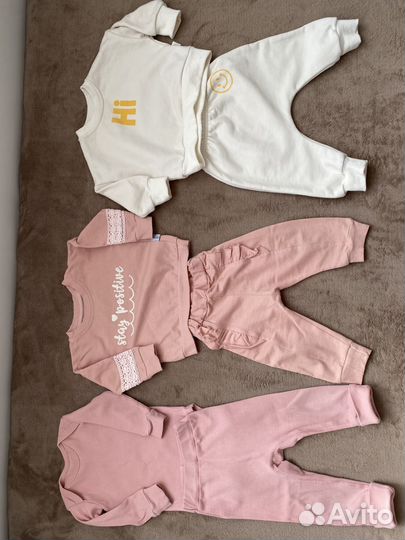 Вещи пакетом для девочки 62,68,74