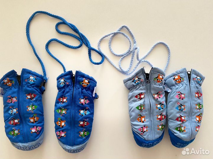 Шапки и рукавички для двойни