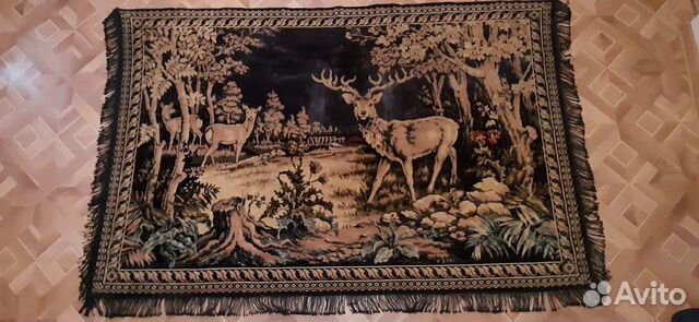 Ковёр с оленями 50-годов СССР Винтаж