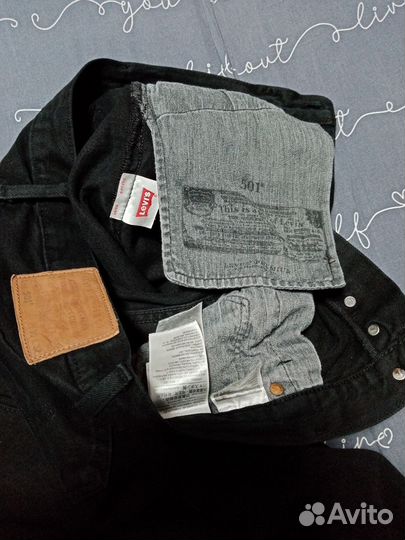 Мужские джинсы levis 501 черные