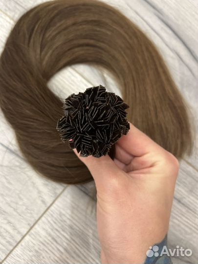 Волосы натурал. для наращ. 213капсул 50см