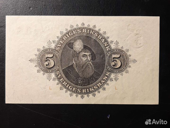 Банкнота Швеции. 5 крон 1947 год/XF