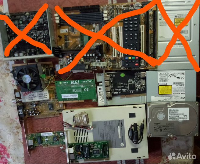 Компьютерные запчасти. Радиодетали и пр