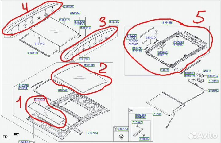 Крыша на Kia Quoris