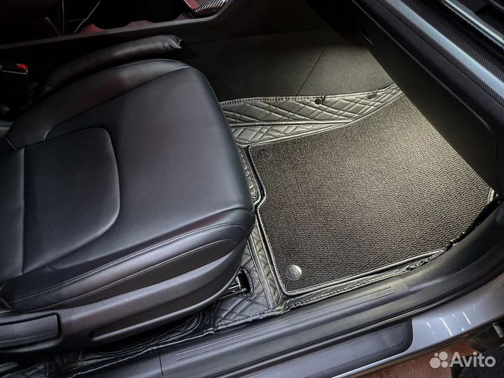 3Д коврики из экокожи Kia Sportage V long