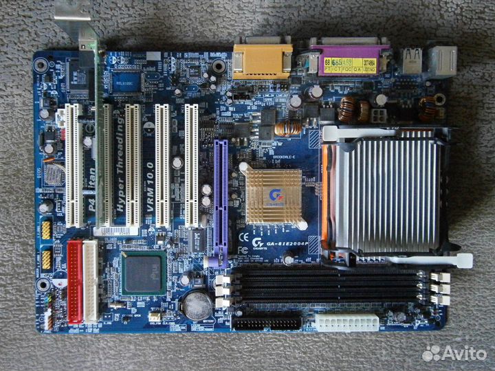 Мат. плата Gigabyte GA-8IE2004P + проц. P-4