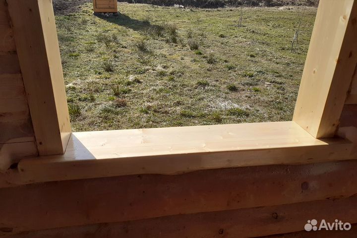 Обсады окосячки оконных проемов в деревянном доме