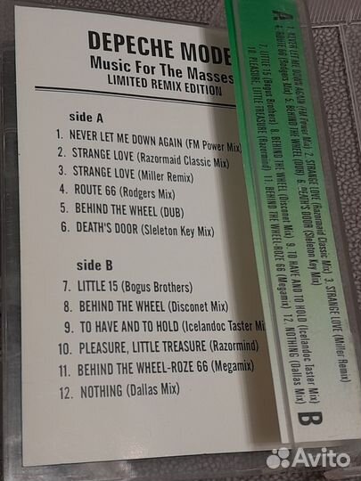 Depeche mode кассета