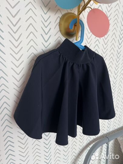 Юбка школьная темно-синяя 128-134рр